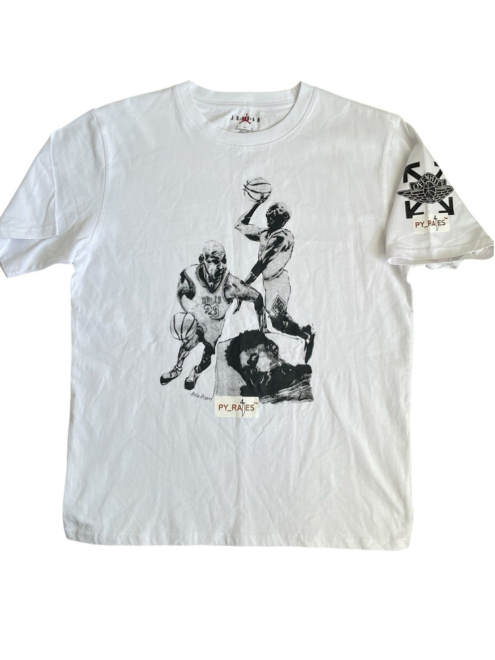 Jordan x Off White T Shirt Mens Medium Hoop Heros Kobe Bryant